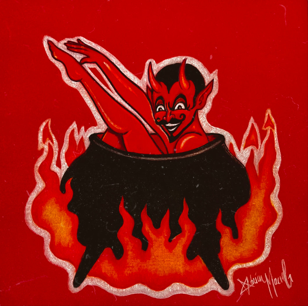 “Hot Cauldron” 6x6 print