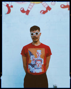 "3 Sad Clowns" short sleeve t-shirt
