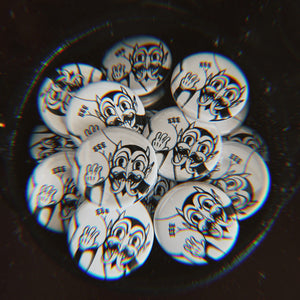 The Black Kiss 1” pin